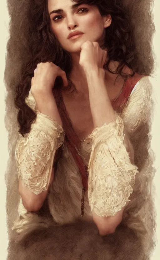 Image similar to winona ryder in repose, kiera knightly in repose, traditional corsican, intricate, highly detailed, artstation, illustration, jurgens, rutkowski, bouguereau