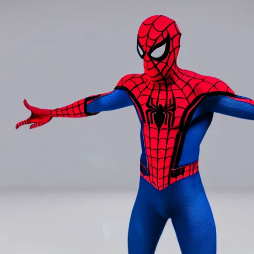 Image similar to still photo of spider - man in a ladies dress, highly detailed, photorealistic portrait, bright studio setting, studio lighting, crisp quality and light reflections, unreal engine 5 quality render