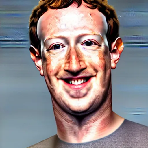 Prompt: Mark Zuckerberg's head looks like a lemon and has yellow skin