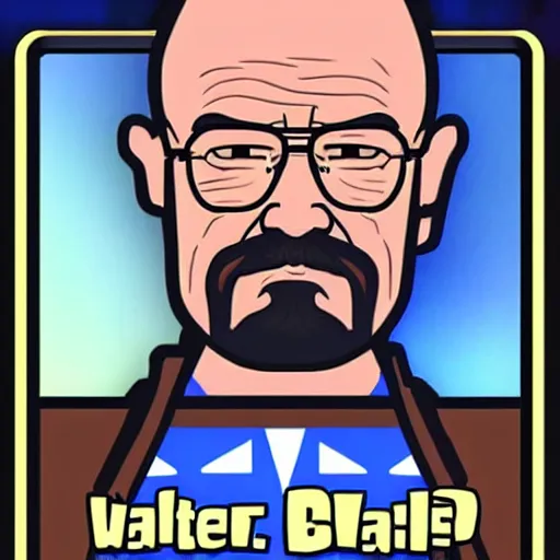 Image similar to walter white as clash royale card