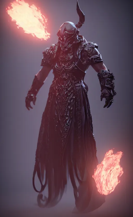 Image similar to character design, void arcanist, mist, photorealistic, octane render, unreal engine, hyper detailed, volumetric lighting