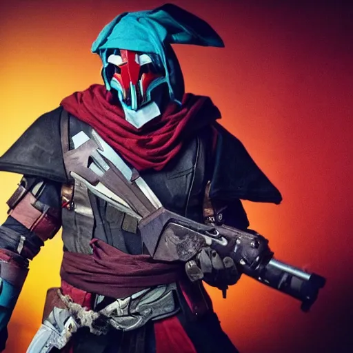 Prompt: nathan fillian as cayde 6