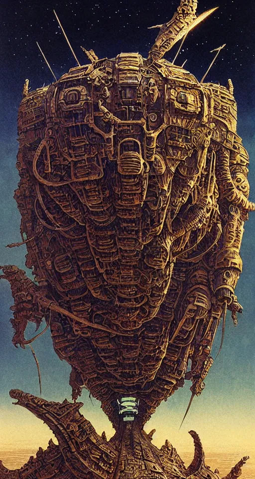 Image similar to stride across their bones, close up, concept art, intricate details, highly detailed, vintage sci - fi poster, in the style of chris foss, rodger dean, moebius, michael whelan, and gustave dore