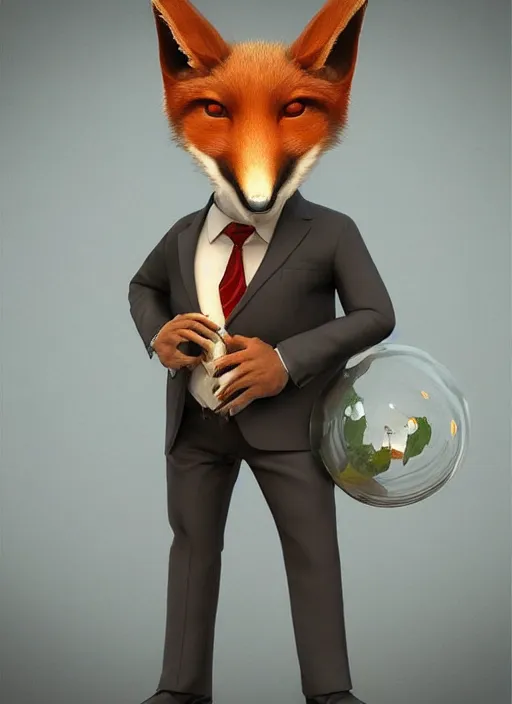 Prompt: polished ornate anthropomorphic vulpes vulpes fulva teacher wearing suit : : weta disney pixar movie still photo : : hi - fructose, sci fi, fantasy, decadent highly - detailed digital painting, golden ratio, octane render, artstation, smooth, sharp focus, artgerm, mucha, loish, wlop : :