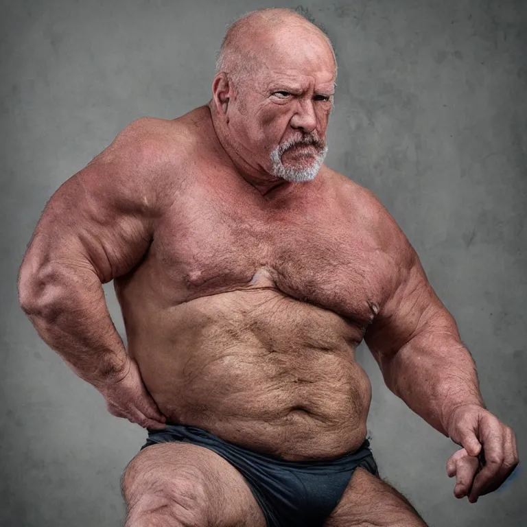 Image similar to bulky old man