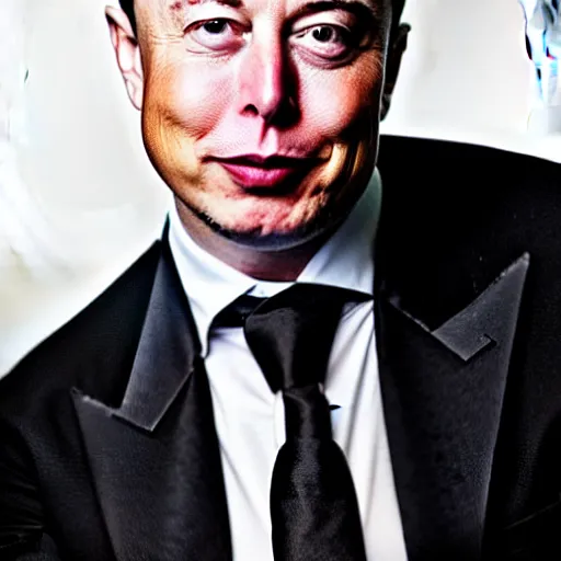 Prompt: Elon Musk as Jeff Bezos, award winning photograph by Annie Liebowitz