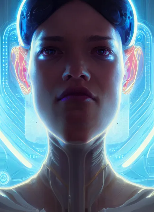 Prompt: symmetry!! portrait of cyborg mad scientist, glowing lights!! intricate, elegant, highly detailed, digital painting, artstation, concept art, smooth, sharp focus, illustration, art by artgerm and greg rutkowski and alphonse mucha