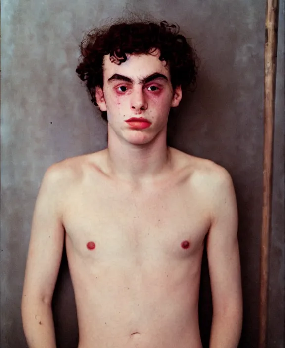 Image similar to portrait of jack harlow photographed by nan goldin