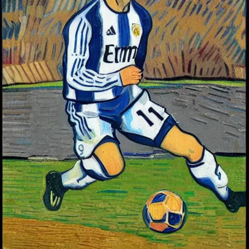 Image similar to cristiano ronaldo by van gogh