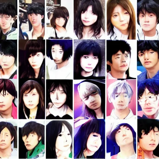 Prompt: A single face starting at the camera, by Junji itou KAZUO UMEZZ KEI TOUME TOMOKI IZUMI KENTARO MIURA Q HAYASHIDA SUI ISHIDA KAORI YUKI MATSURI AKINO