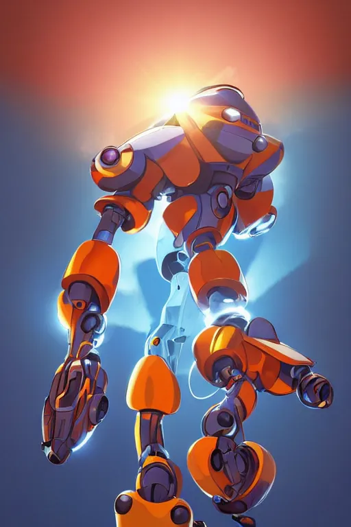 Image similar to metabots medabots medarotto medarot robot minimalist comics, behance hd by jesper ejsing, by rhads, makoto shinkai and lois van baarle, ilya kuvshinov, rossdraws global illumination ray tracing hdr radiating a glowing aura