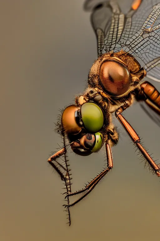 Image similar to a macro photograph of a cyborg dragonfly by adam gor, by javier ruperez, 8 k