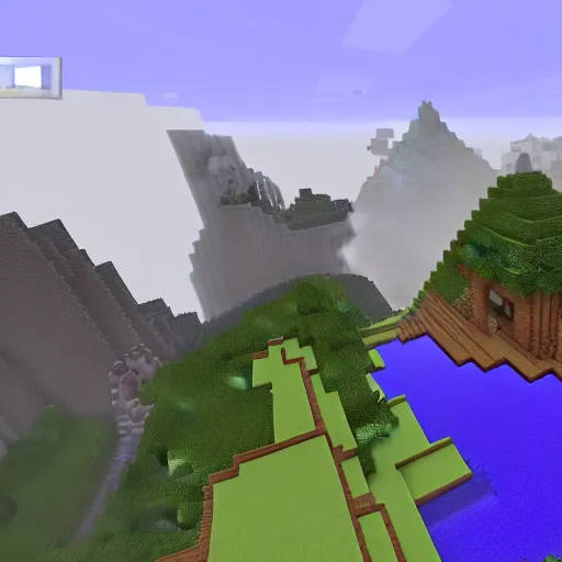 Image similar to screenshot from minecraft spider