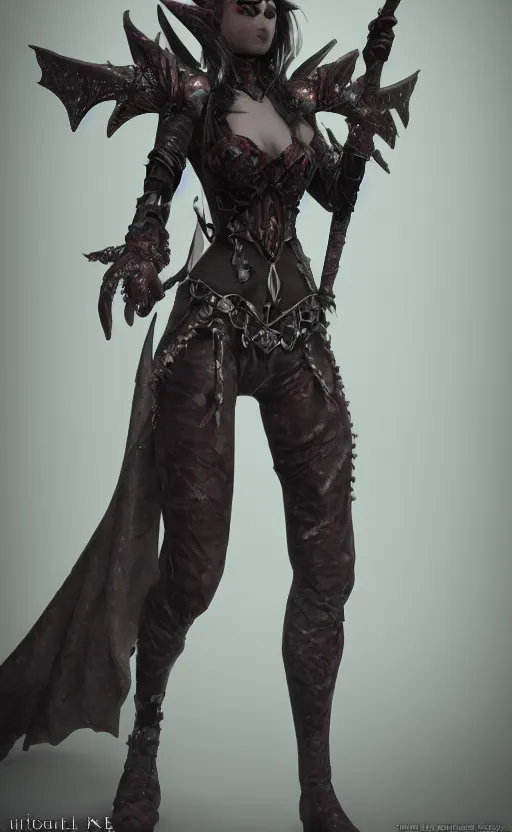 Image similar to Gothic elf princess in dragon armor, netsuke, unreal engine, high detailed