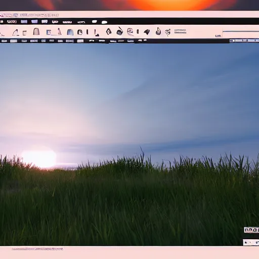 Image similar to the setting sun, unreal engine 5