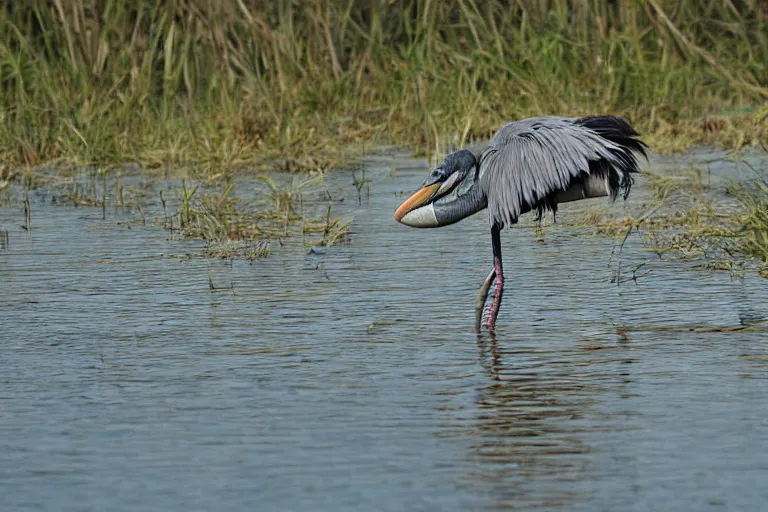 Image similar to wildlife photography Shoebill Stork by Emmanuel Lubezki