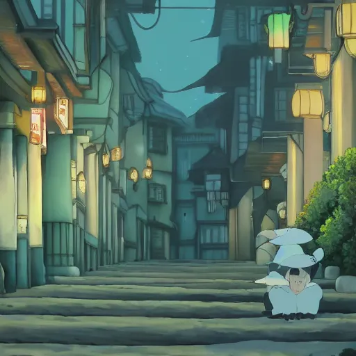 spirited away creature, peace atmopshere, wonderful | Stable Diffusion ...