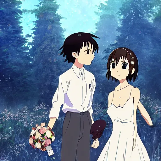 Image similar to isopod wedding makoto shinkai