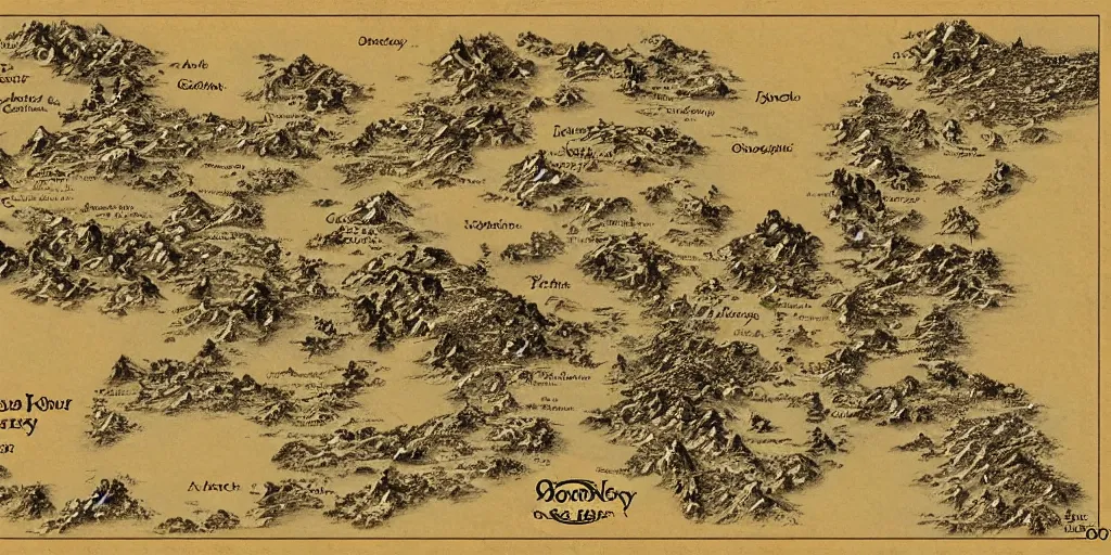 Prompt: fantasy map