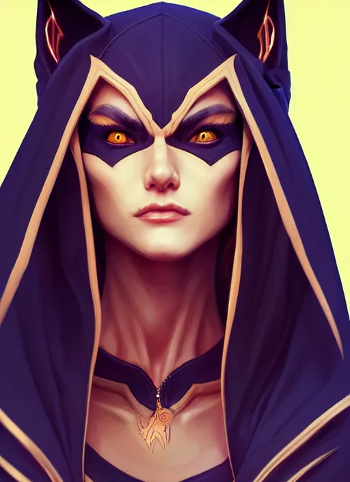 Image similar to pretty woman wearing an anubis hoodie, highly detailed, artgerm style, artstation, soft light, sharp focus, illustration, character design, concept art