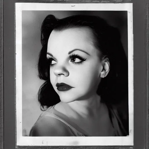 Prompt: photographic portrait of a hybrid of judy garland and christina ricci aged 2 2, with a fringe, 8 k