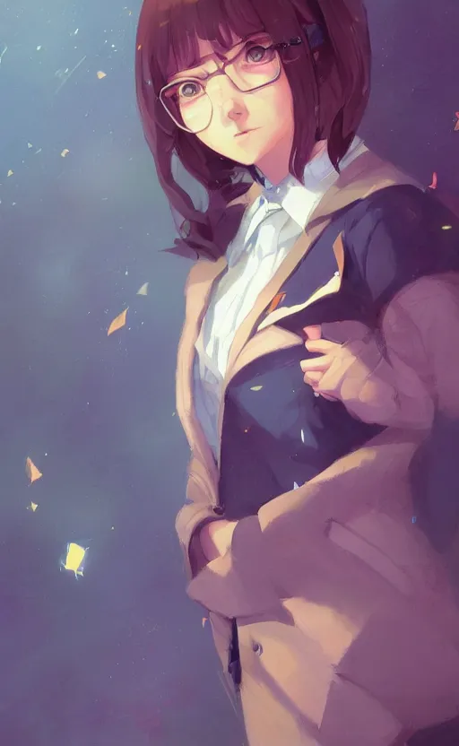 Image similar to a portrait of a cute female ravenclaw student, hogwarts setting, vivid colors, soft lighting, atmospheric, cinematic, moody, in the style of ilya kuvshinov and range murata, krenz cushart, rule of thirds, oil on canvas, 8 k