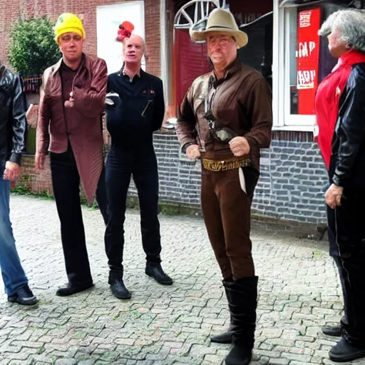 Image similar to geert wilders in the village people