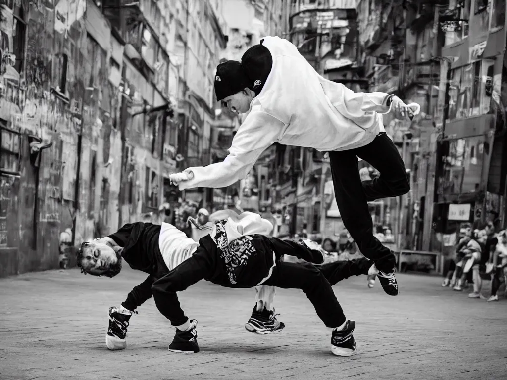 Image similar to breakdancing, breakdancer, street, photo