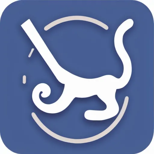 Image similar to web browser icon with a cat