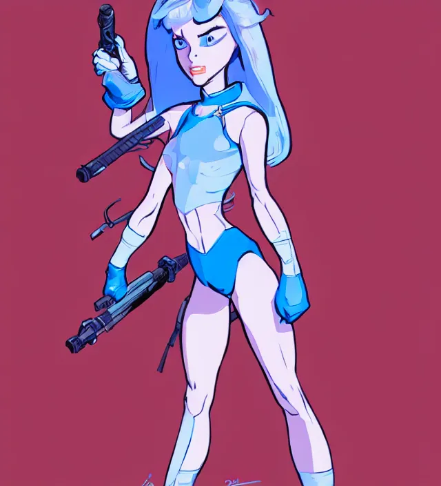 Prompt: the female ice rabbit protagonist, animation character design by jack kirby, action - adventure, sharp detail, artstation trending, conceptart. com