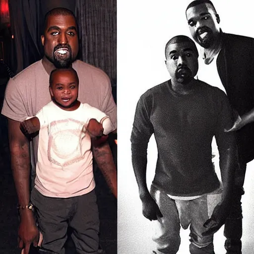 Image similar to “ kanye west as a tiny little man that is so small and cute ”