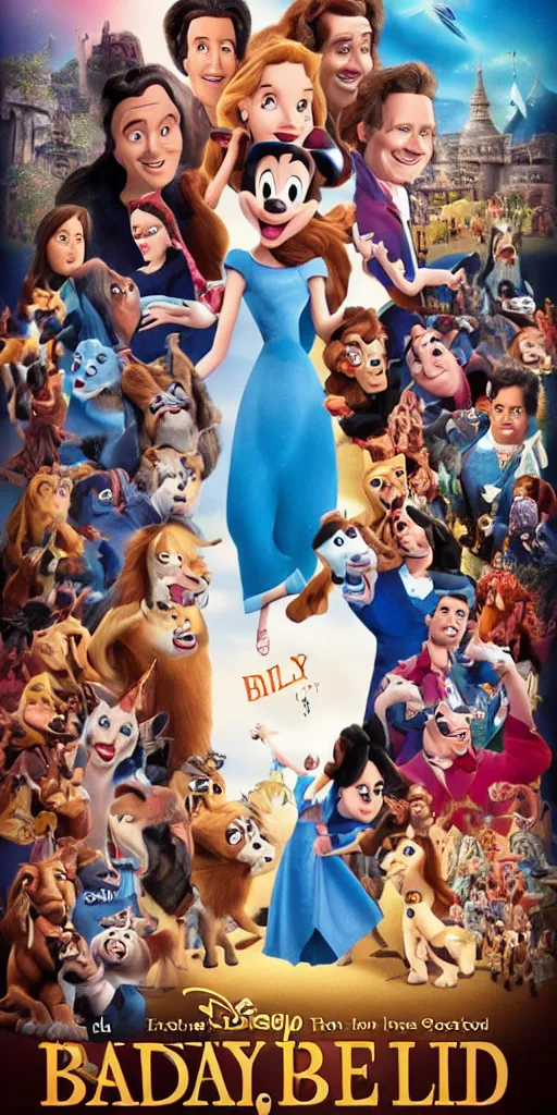 a poster for a really bad Disney animated movie, Stable Diffusion