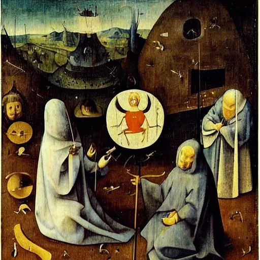 Image similar to hieronymus bosch's interpretation of school.