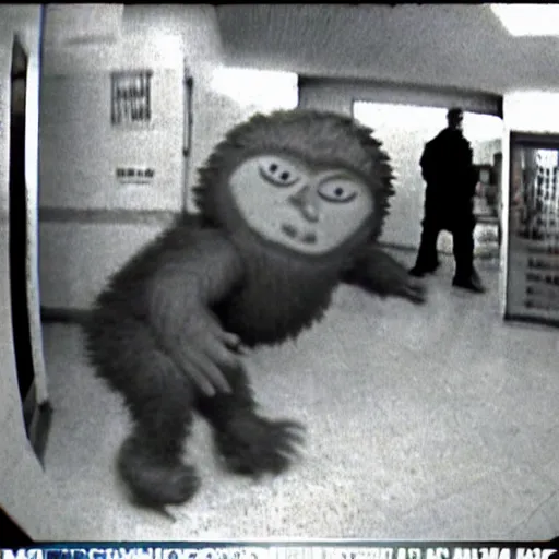 Image similar to cctv footage of big foot