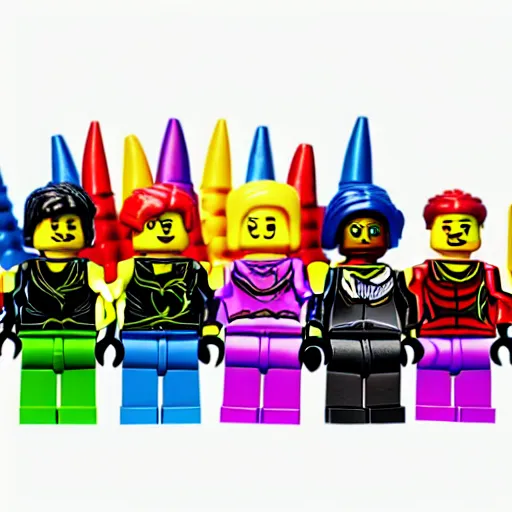 Prompt: Photo of lego minifigures partying at a rave, photography, award winning, 8K