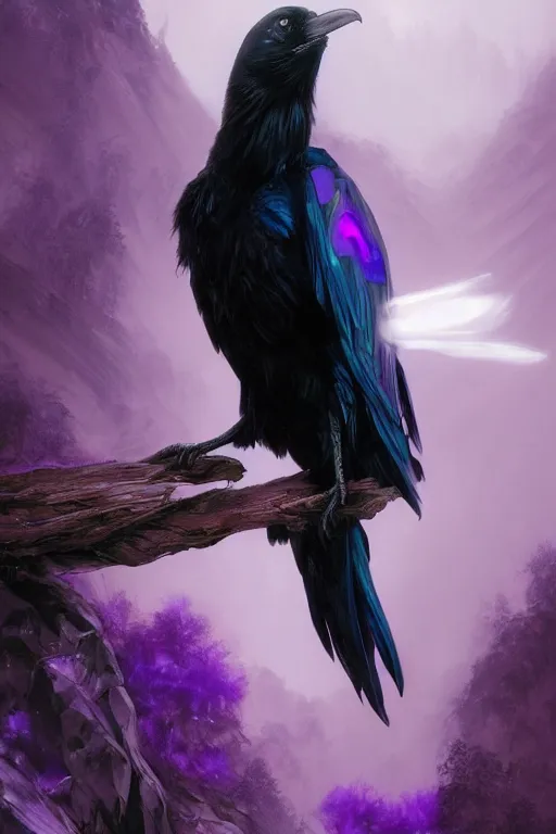 Raven's Mushroom ©Delights Fantasy Art – The One With The Diamond Art