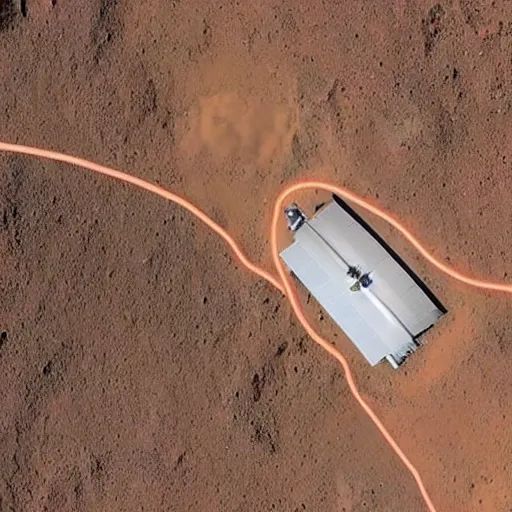 Image similar to Elon musk selfie futuristic house on mars