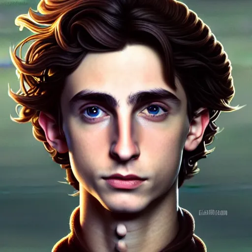 Prompt: a portrait of paul atreides from dune cinematic lighting, photorealistic, octane render, 8 k, depth of field, 3 d, art by artgerm and greg rutkowski and alphonse mucha and uang guangjian and gil elvgren and sachin ten, paul looks like timothee chalamet but older