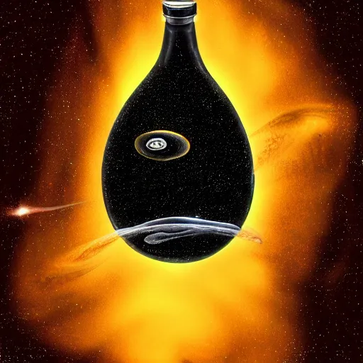 Image similar to black hole in a bottle