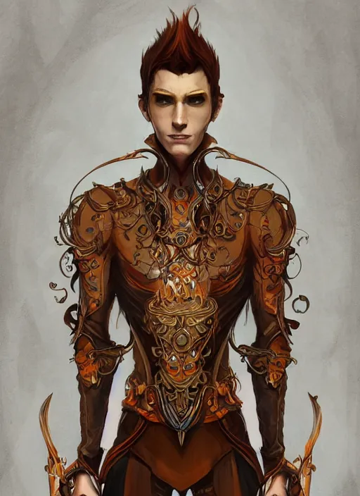 Prompt: tall thin male, jack pumpkinhead, full body character concept, art nouveau, super powers, fantasy, intricate, elegant, highly detailed, digital painting, artstation, concept art, shining, sharp focus, illustration, art by stanley lau