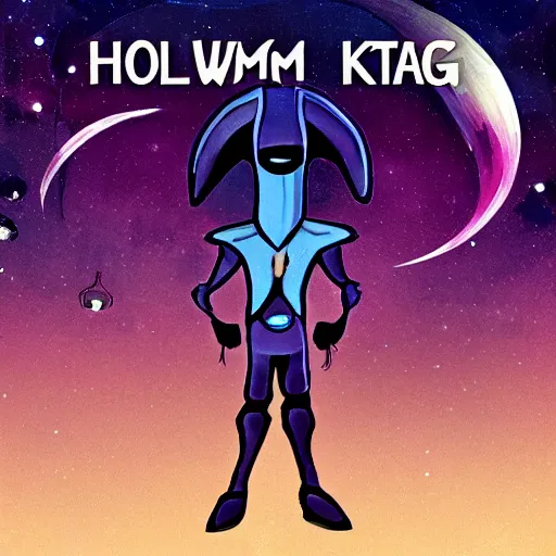 Image similar to Hollow Knight in the style of star trek,