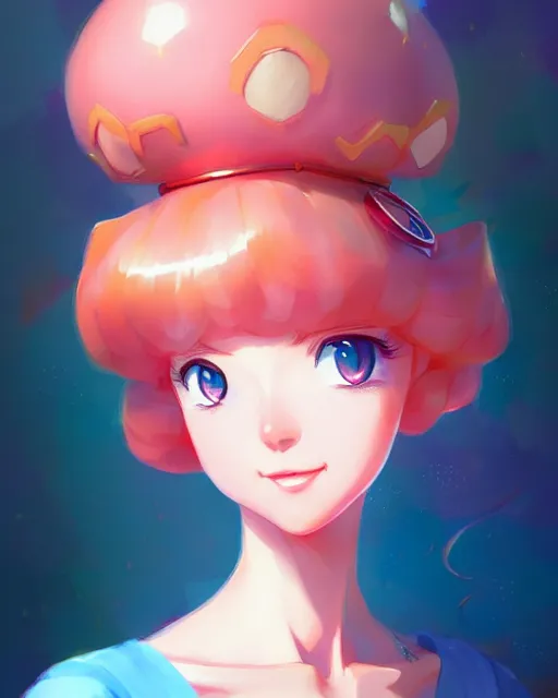 Image similar to princess peach, portrait shinkai makoto studio ghibli studio key hideaki anno sakimichan stanley artgerm lau rossdraws james jean marc simonetti elegant highly detailed digital painting artstation pixiv