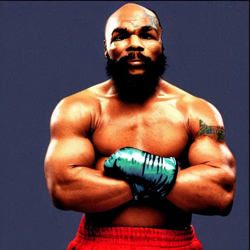 Image similar to mr. t mike tyson