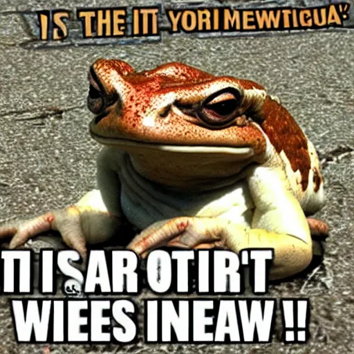 Prompt: it is Wednesday my dudes, meme, toad