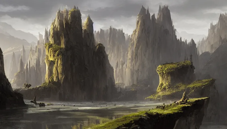 Image similar to concept art by raphael lacoste