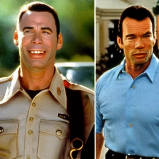 Prompt: john travolta as forrest gump