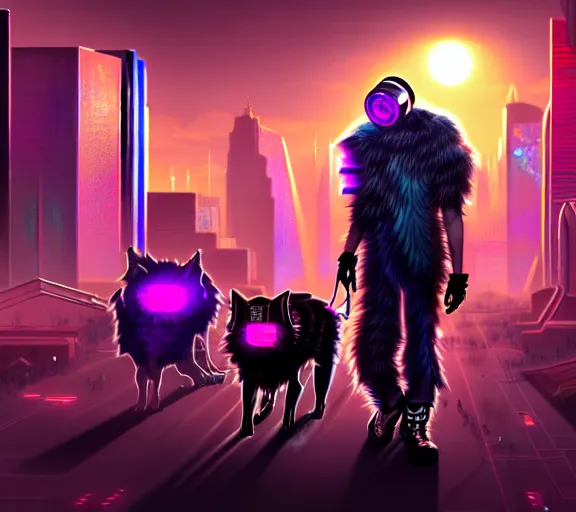 Image similar to high - resolution photograph from a cyberpunk era furry fandom convention ( midwest furfest 2 0 4 7 ), taking place after the genetic revolution and singularity. photorealistic.