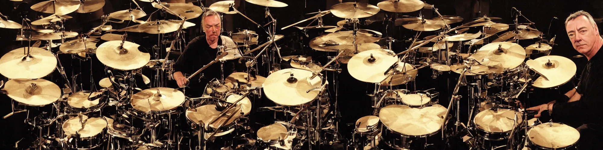 Prompt: Neil Peart exploring music