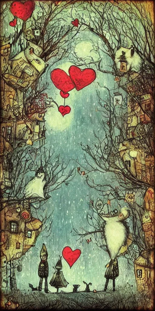 Image similar to a valentine's day scene by alexander jansson