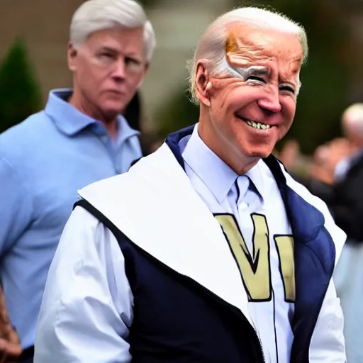 Image similar to joe biden wearing a straight jacket